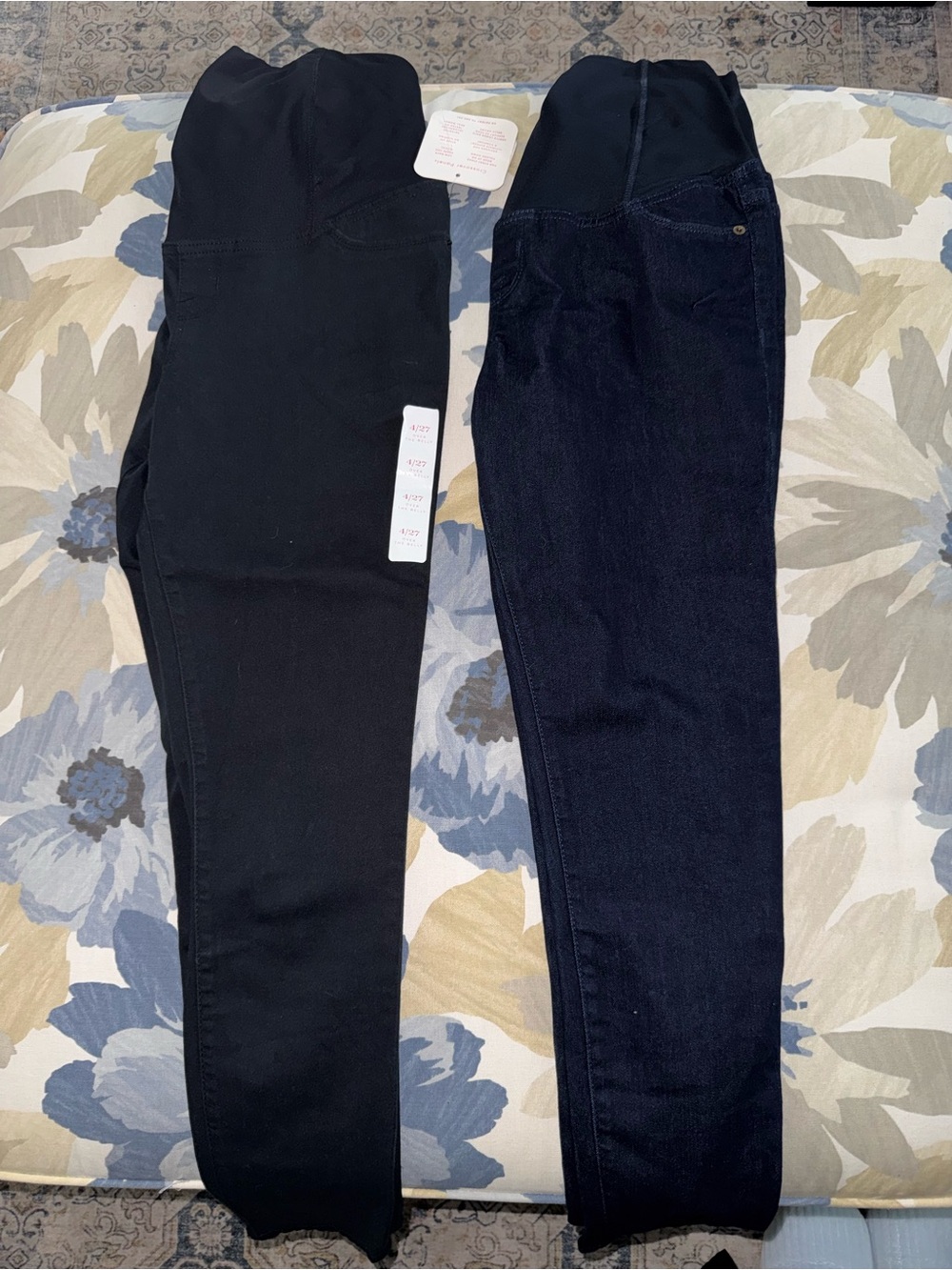 Isabel Maternity by Ingrid & Isabel Black and Dark Blue Skinny Jeans
